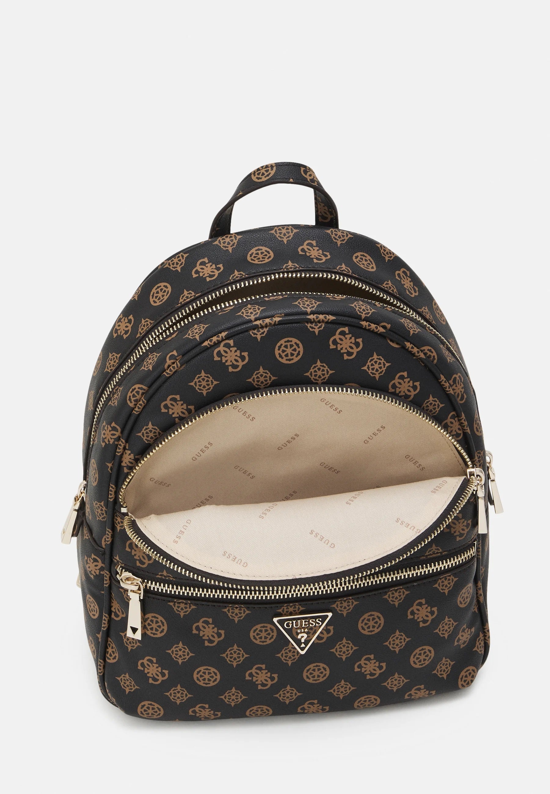 Zaino "Manhattan II Large Backpack" Mocha in Simil Pelle
