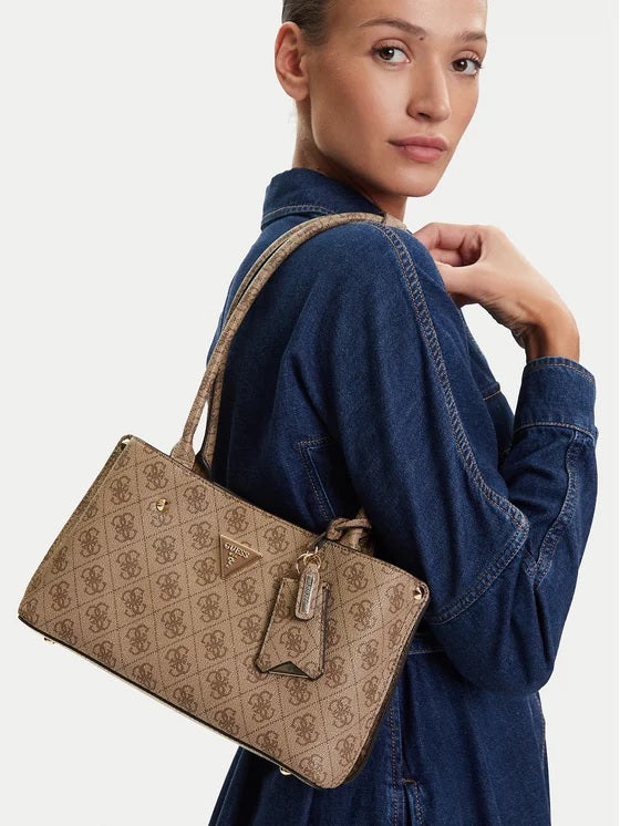 Borsa a spalla "Meridian II Shoulder Satchel" beige latte