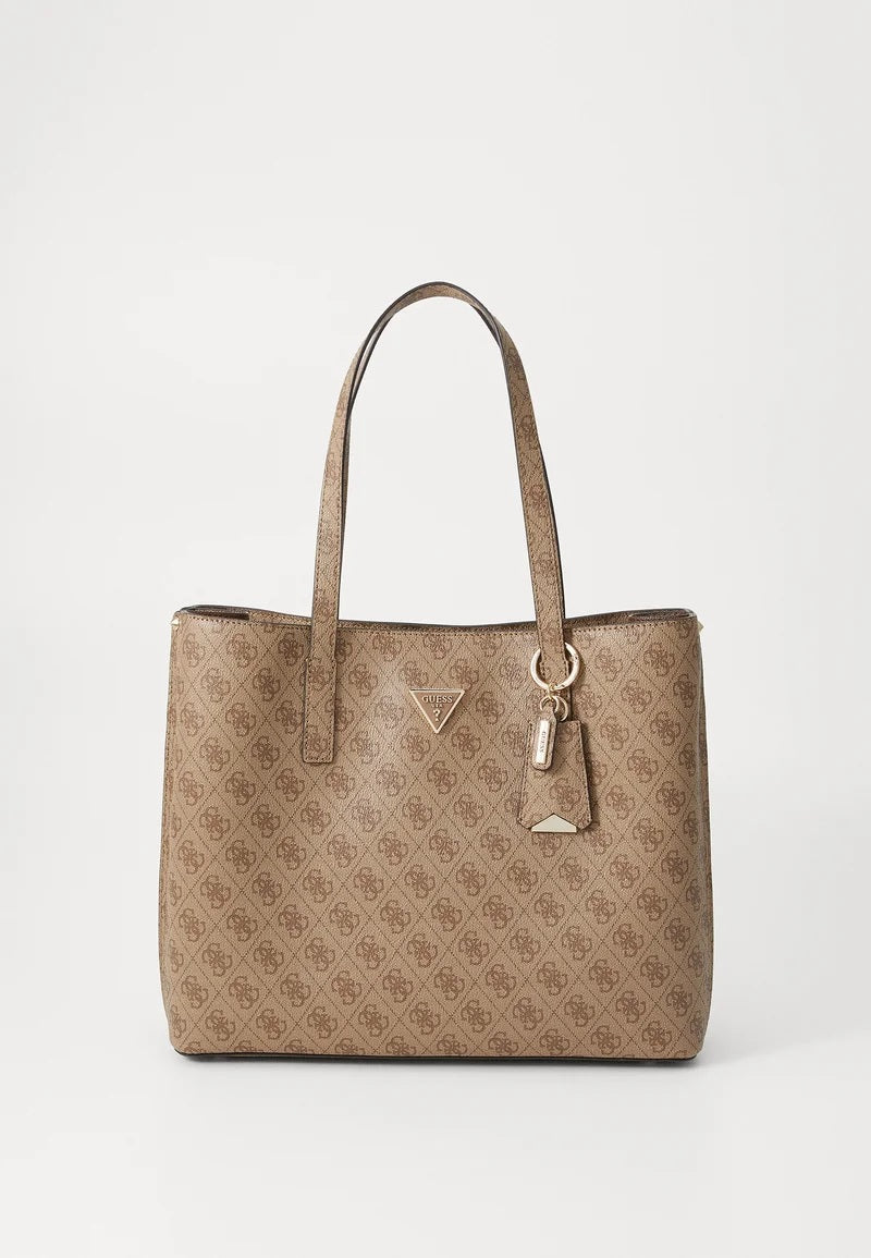 Borsa shopper "Meridian II Girlfriend Tote" Latte con Logo All-Over