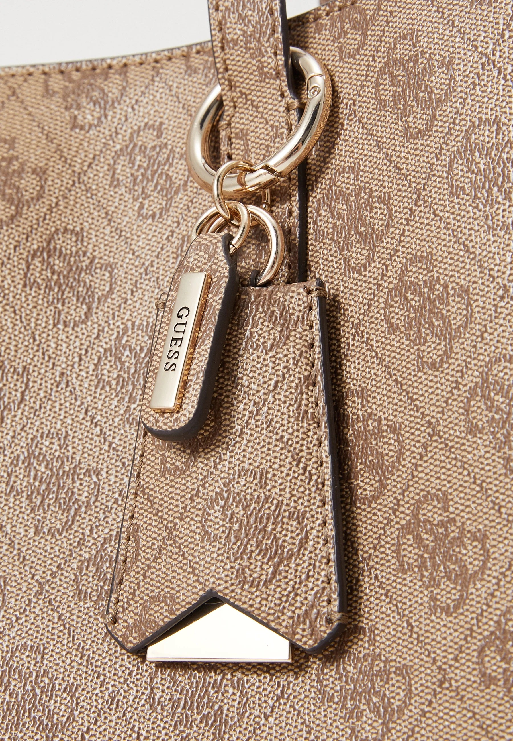 Borsa shopper "Meridian II Girlfriend Tote" Latte con Logo All-Over
