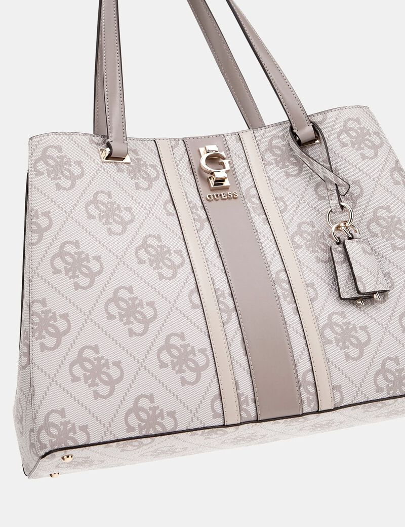 Shopper "Erenia 4G" Dark Taupe con Stampa Monogram