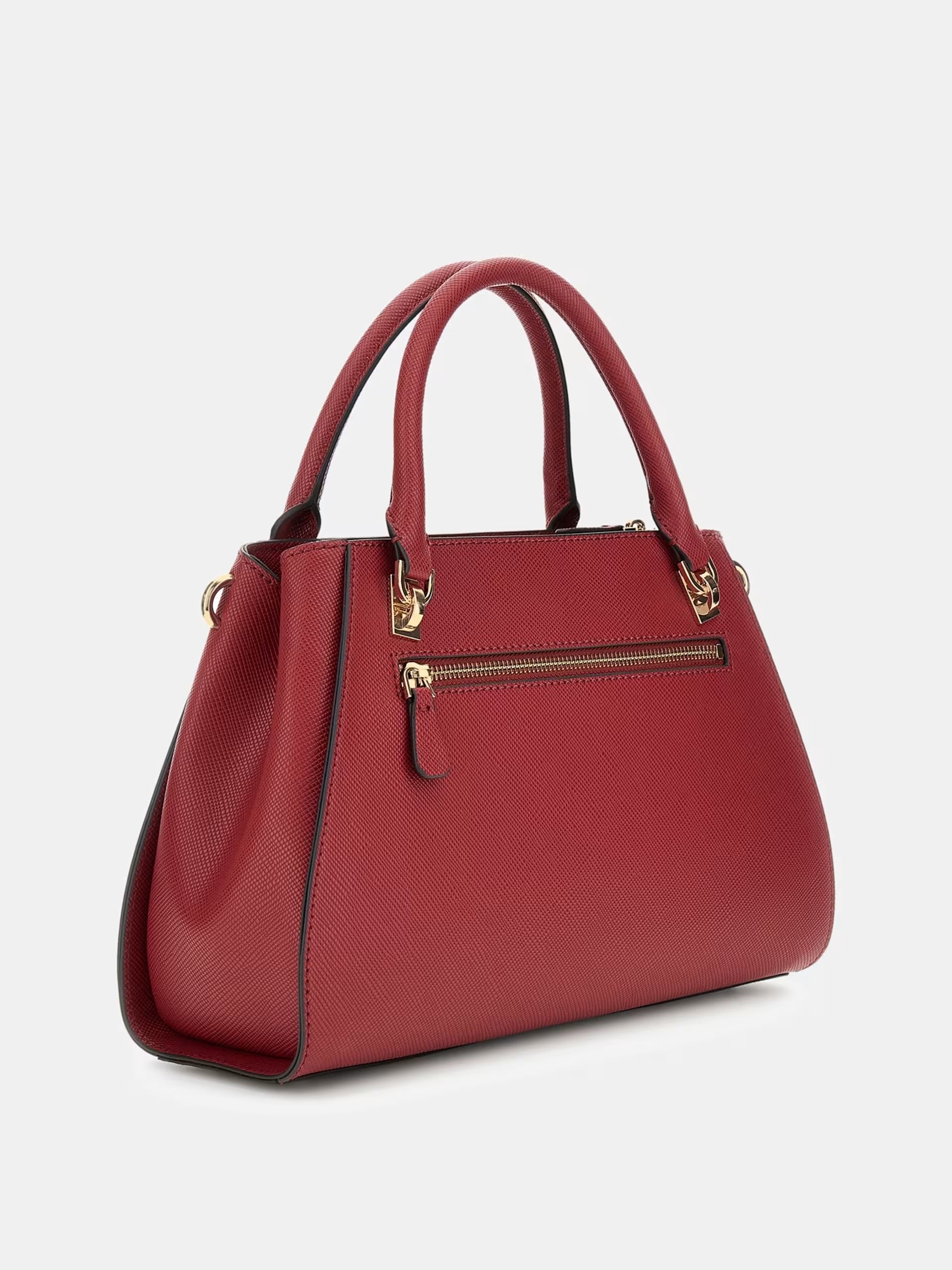 Borsa a Mano "Noelle II Luxury" Rossa in Saffiano con Charm Logato
