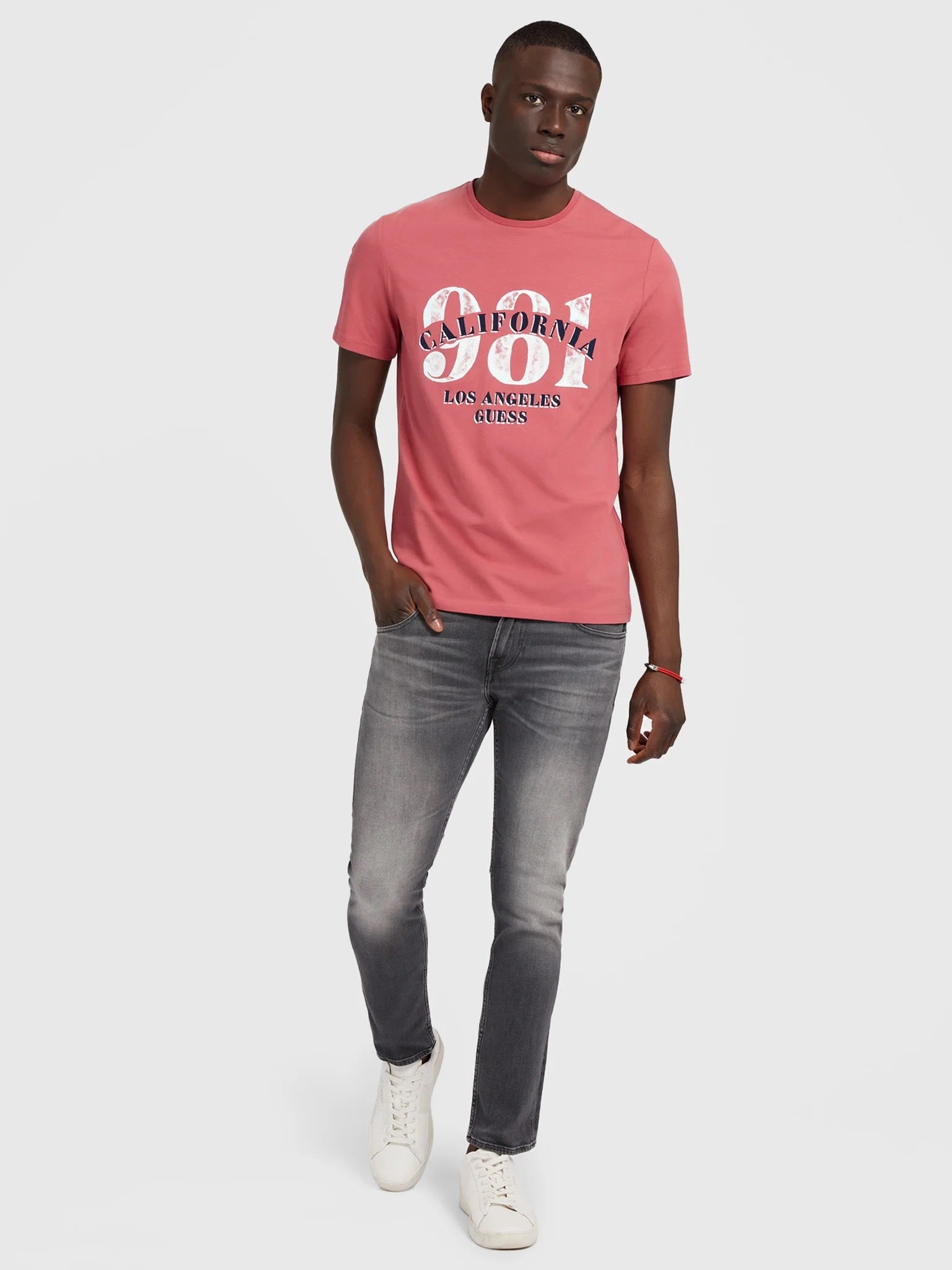Jeans Uomo "Miami" Grigio Skinny Fit in Misto Cotone