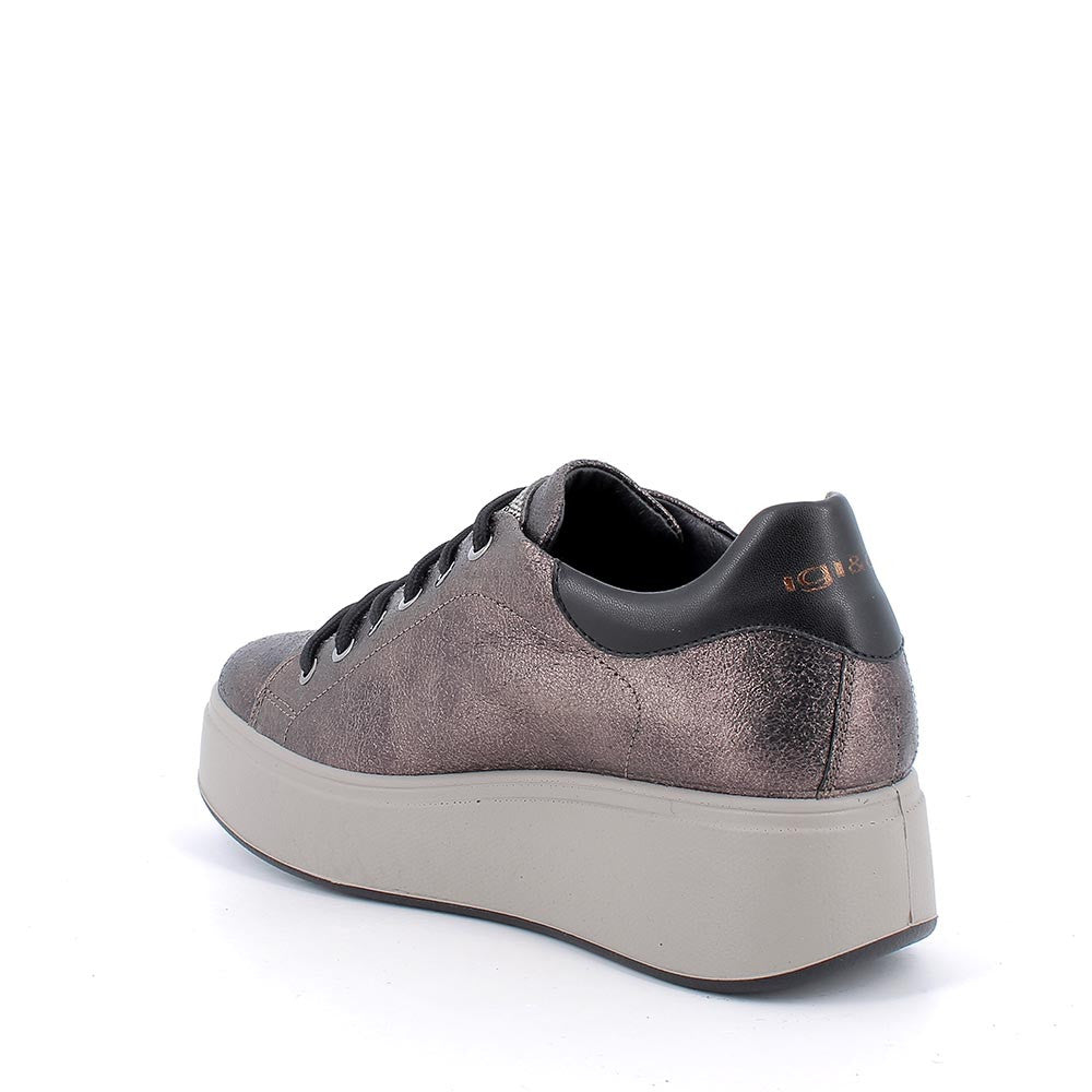 Sneakers Donna IGI&CO Vintage Bronzo con Zeppa in Pelle
