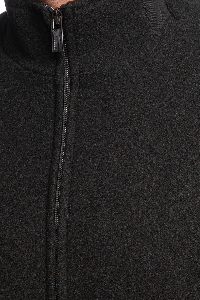 Giubbino Baracuta color moro in panno leggero