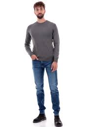 Maglia grigio melange in Misto Viscosa Silk Touch