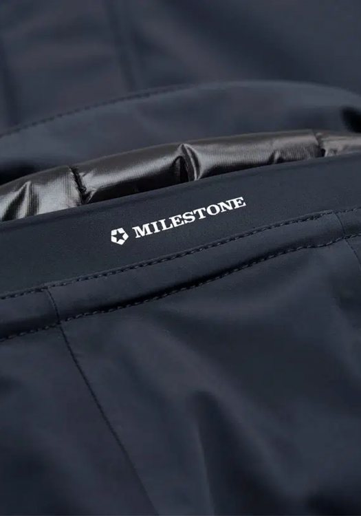 Parka "Richmond" Blu in Microfibra Sorona® Impermeabile e Antivento