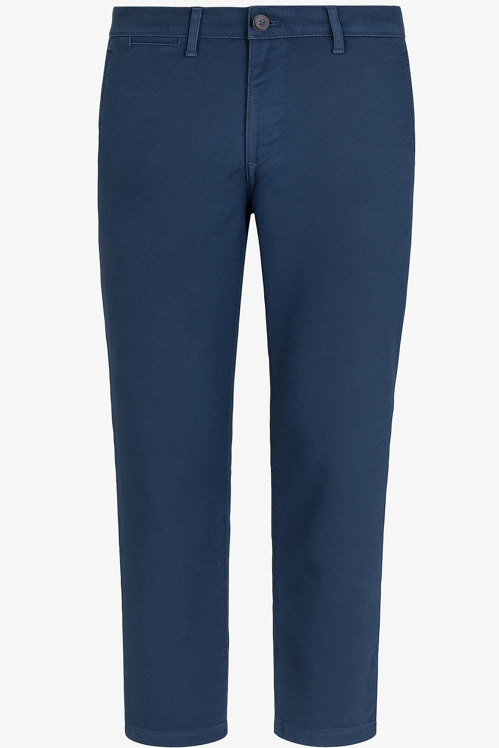 Pantalone Chinos Color blu ice in Gabardina Armaturata