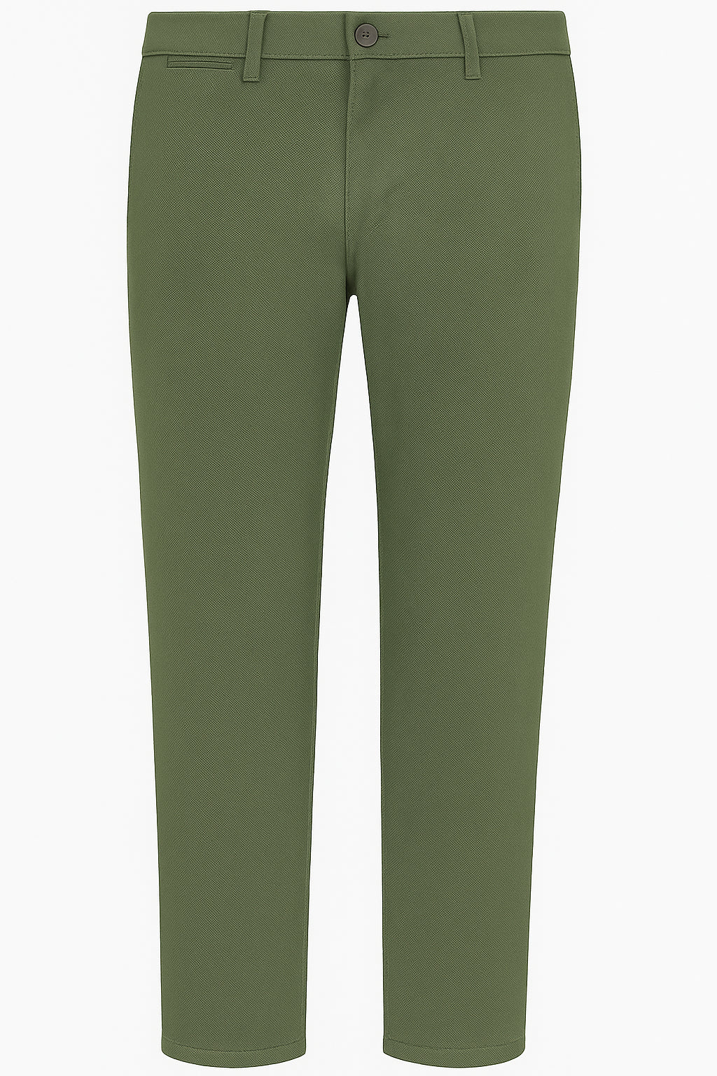 Pantalone Chinos salvia in Gabardina Armaturata