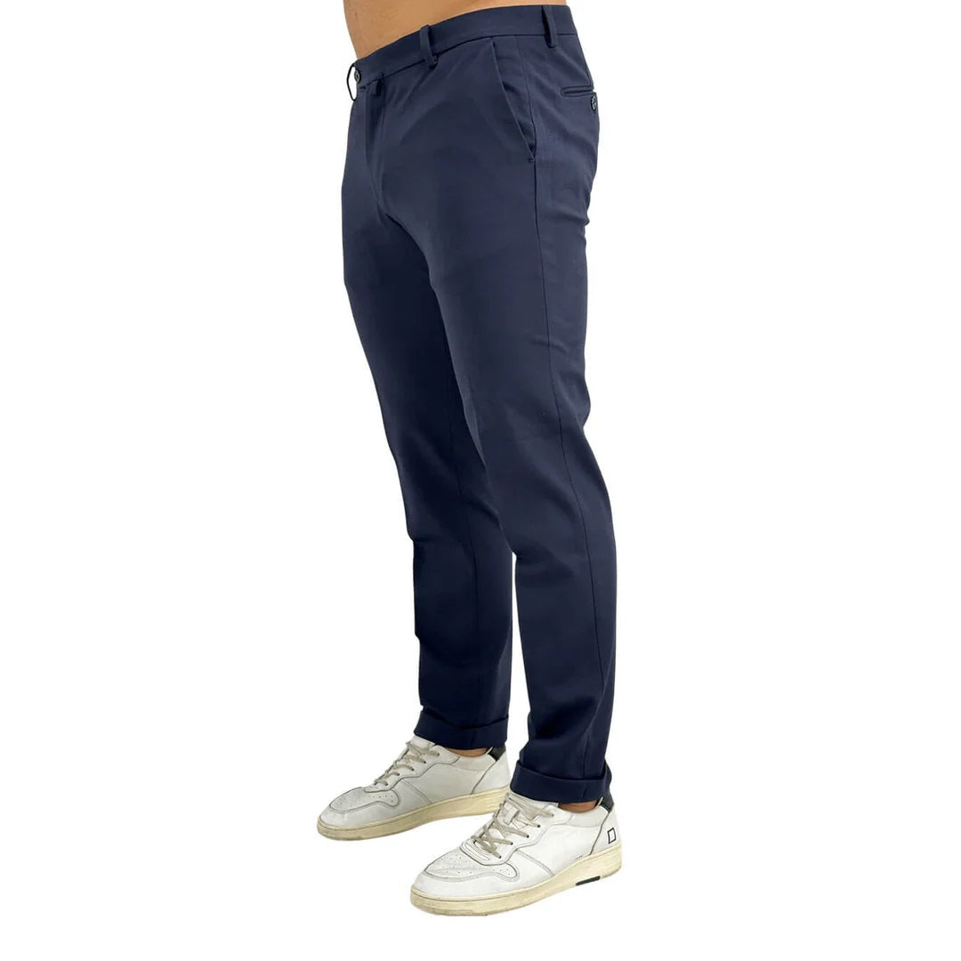 Pantalone Sartoriale blu Punto Milano con Tasche America