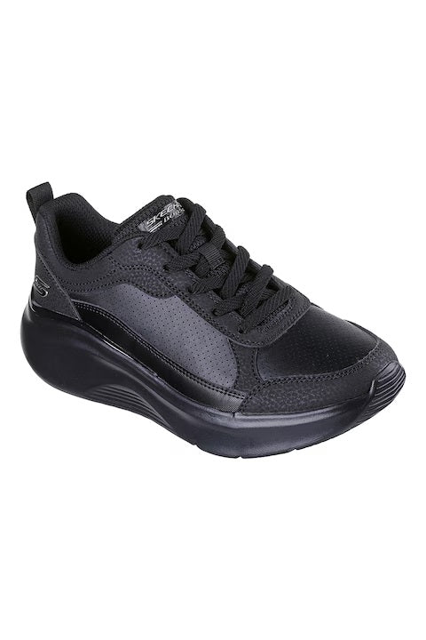 Sneakers "BOBS B Love" Nere in Ecopelle con Suola Alta