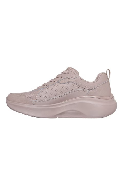 Sneakers "BOBS B Love" tortora in Ecopelle con Suola Alta