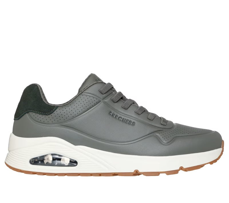 Sneakers "UNO - Tailored Air" Oliva con Suola Ammortizzata ad Aria