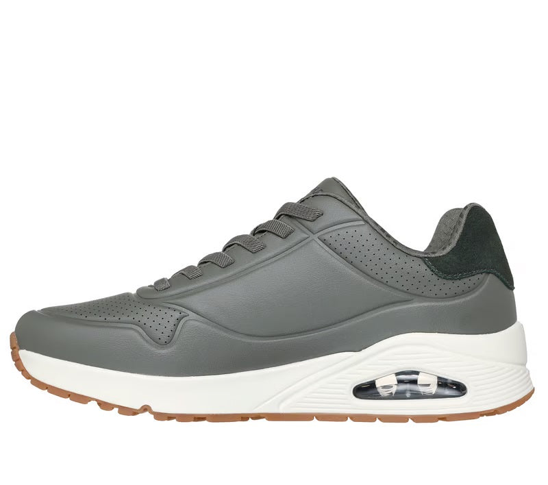 Sneakers "UNO - Tailored Air" Oliva con Suola Ammortizzata ad Aria