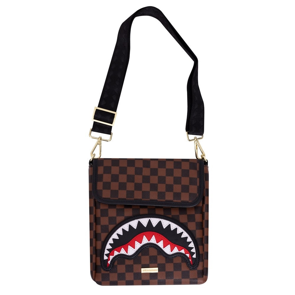 Borsello "SAWTOOTH SHARKS IN PARIS MESSENGER SLING" Marrone