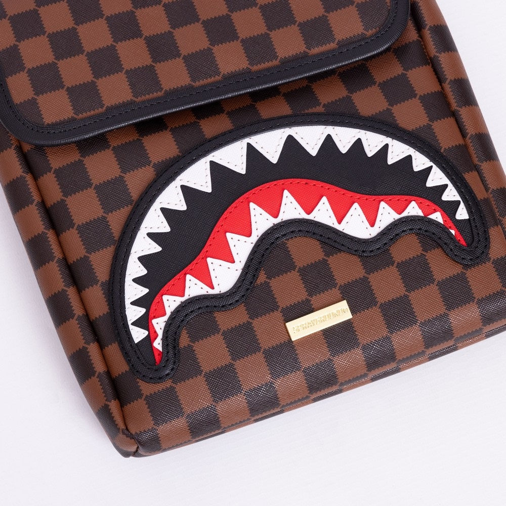 Borsello "SAWTOOTH SHARKS IN PARIS MESSENGER SLING" Marrone