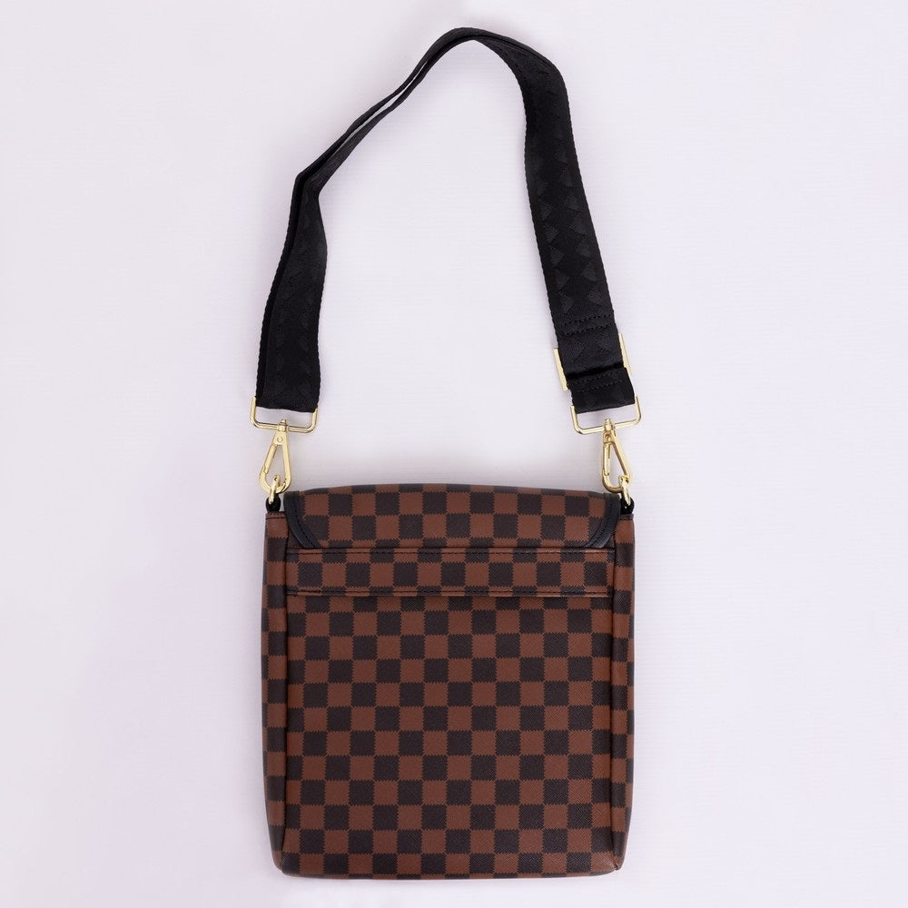 Borsello "SAWTOOTH SHARKS IN PARIS MESSENGER SLING" Marrone