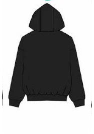 Felpa "Smash Logo Perfect" Nera con Cappuccio e Zip