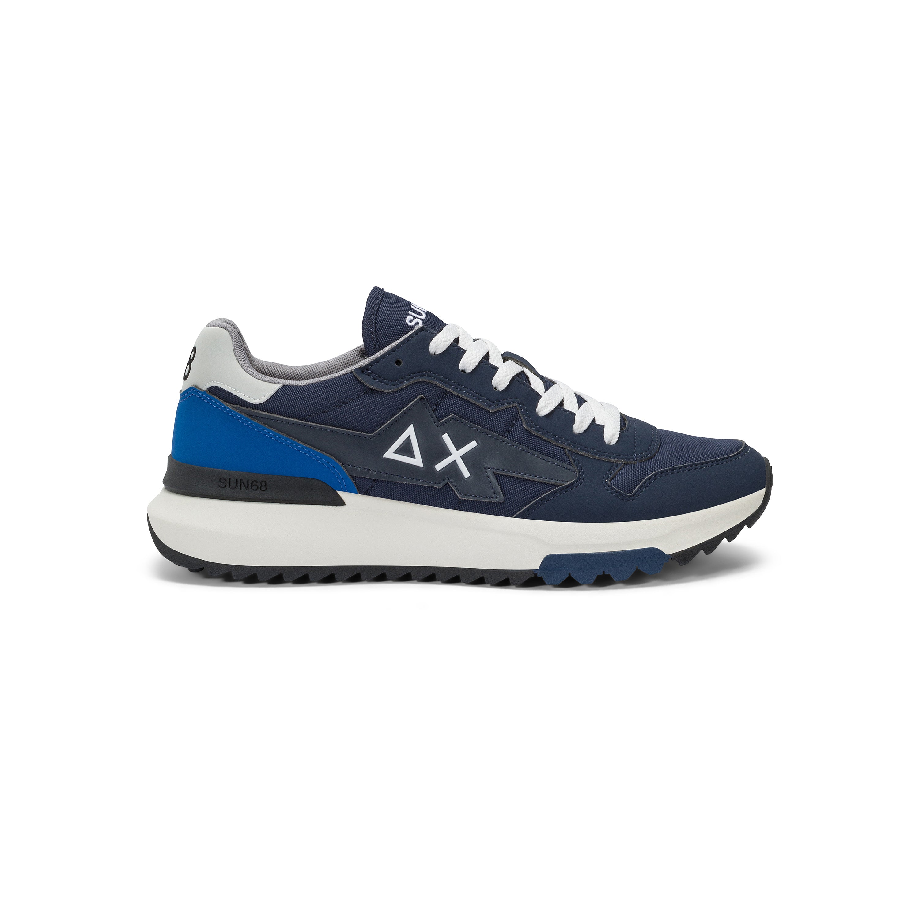 Sneakers "Niki 2.0 Solid" blu con Suola bianca a Contrasto