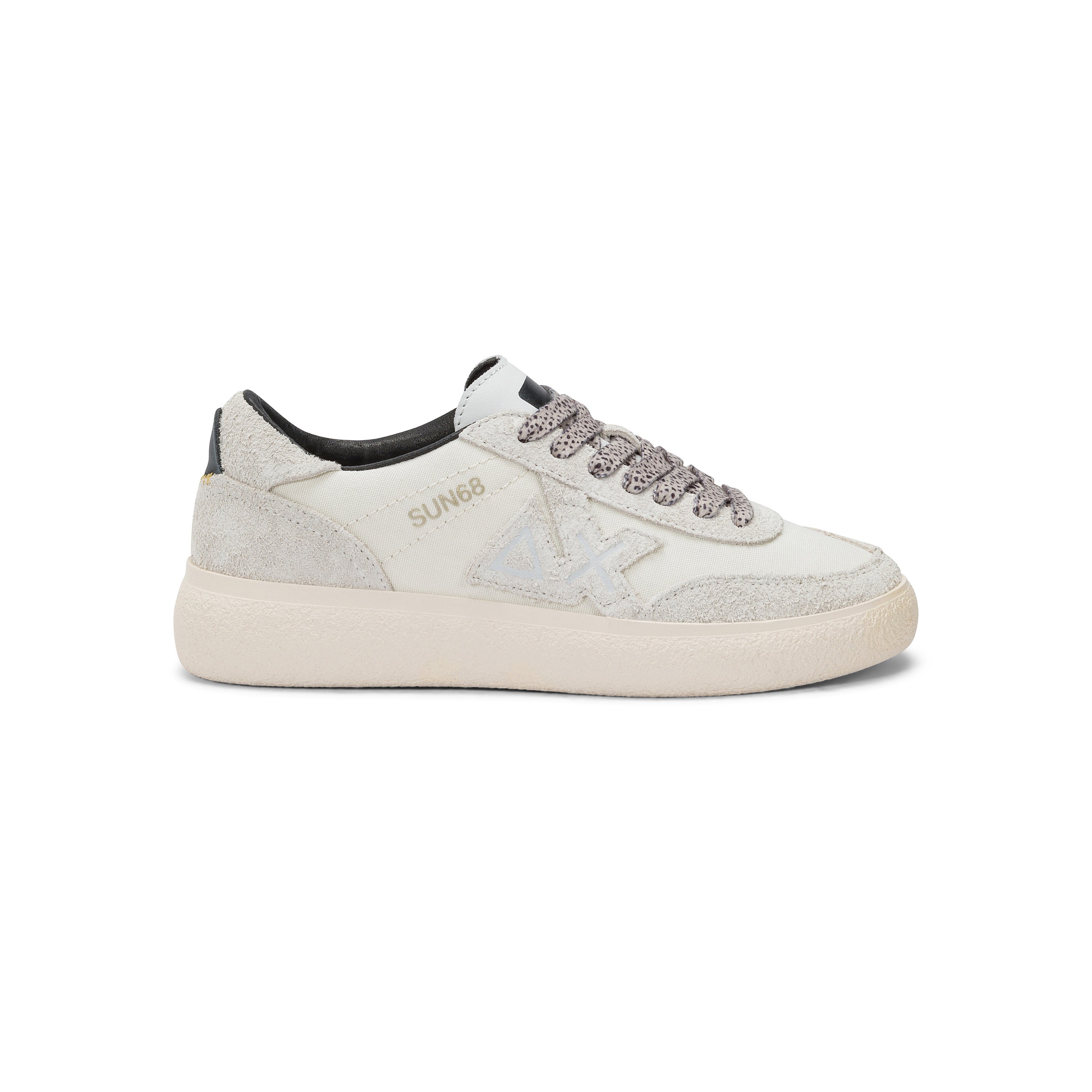 Sneakers Donna SUN68 "Sally" Bianche con Dettagli a Contrasto