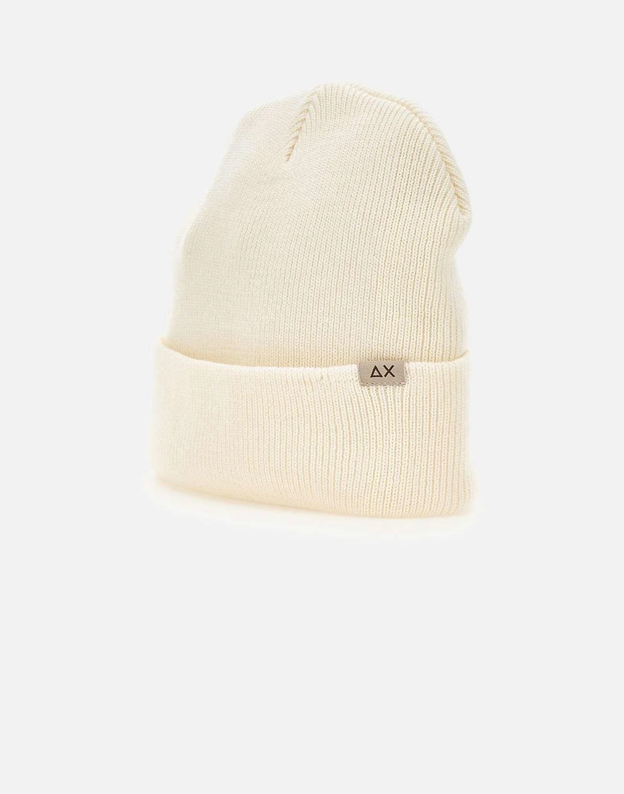 Cappello SUN68 bianco da Uomo in Misto Lana con Logo Frontale
