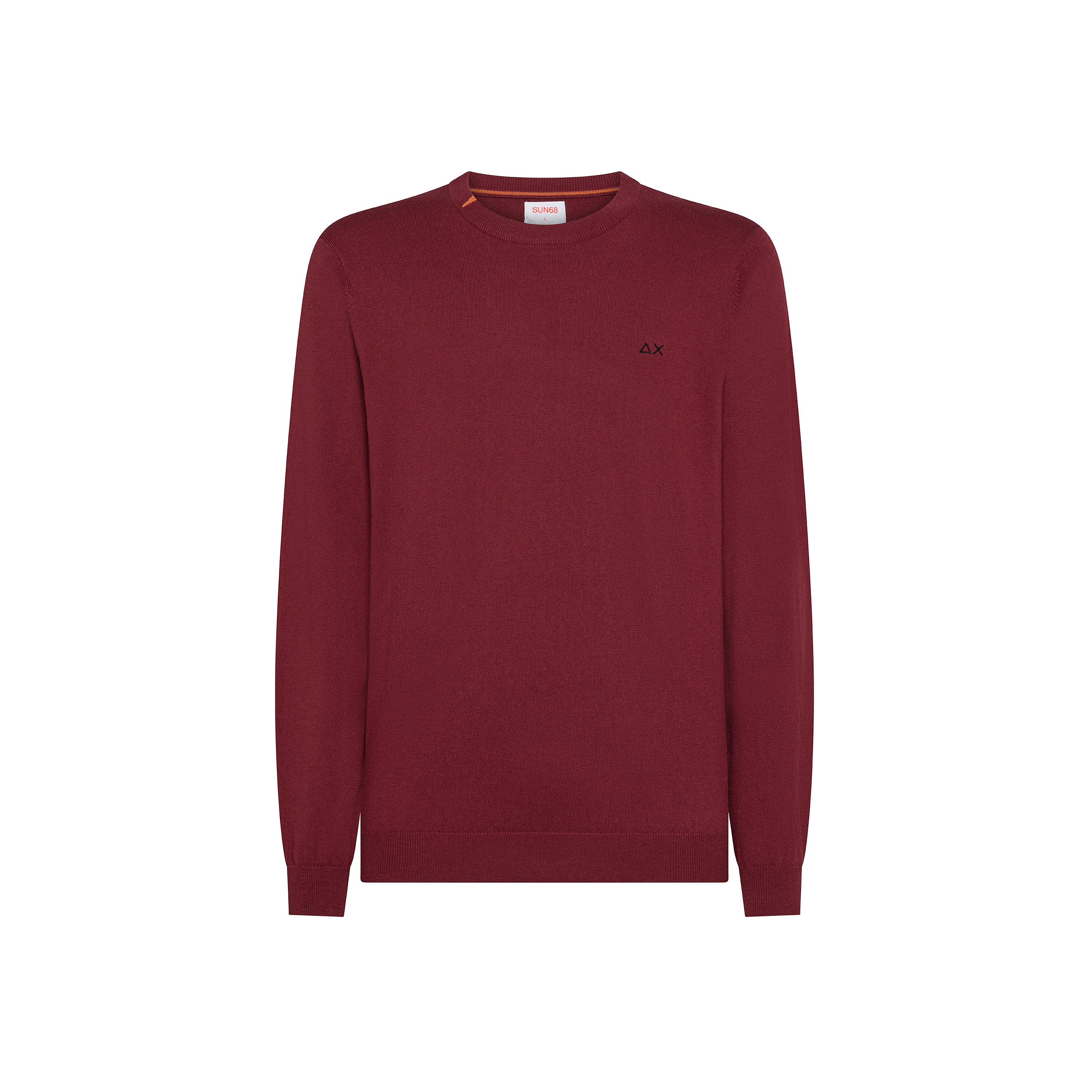 Maglione bordeaux in Lana e Cotone