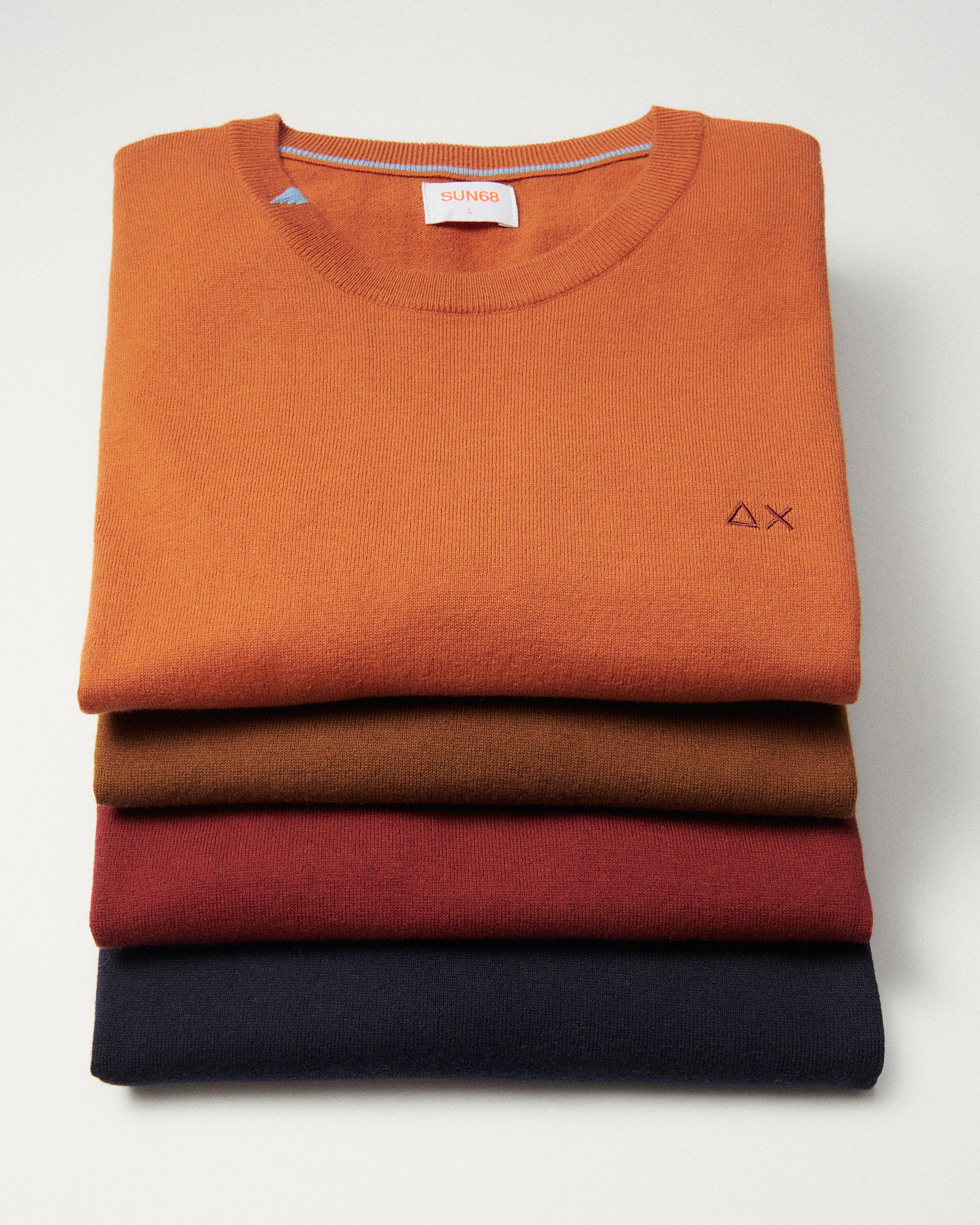 Maglione bordeaux in Lana e Cotone