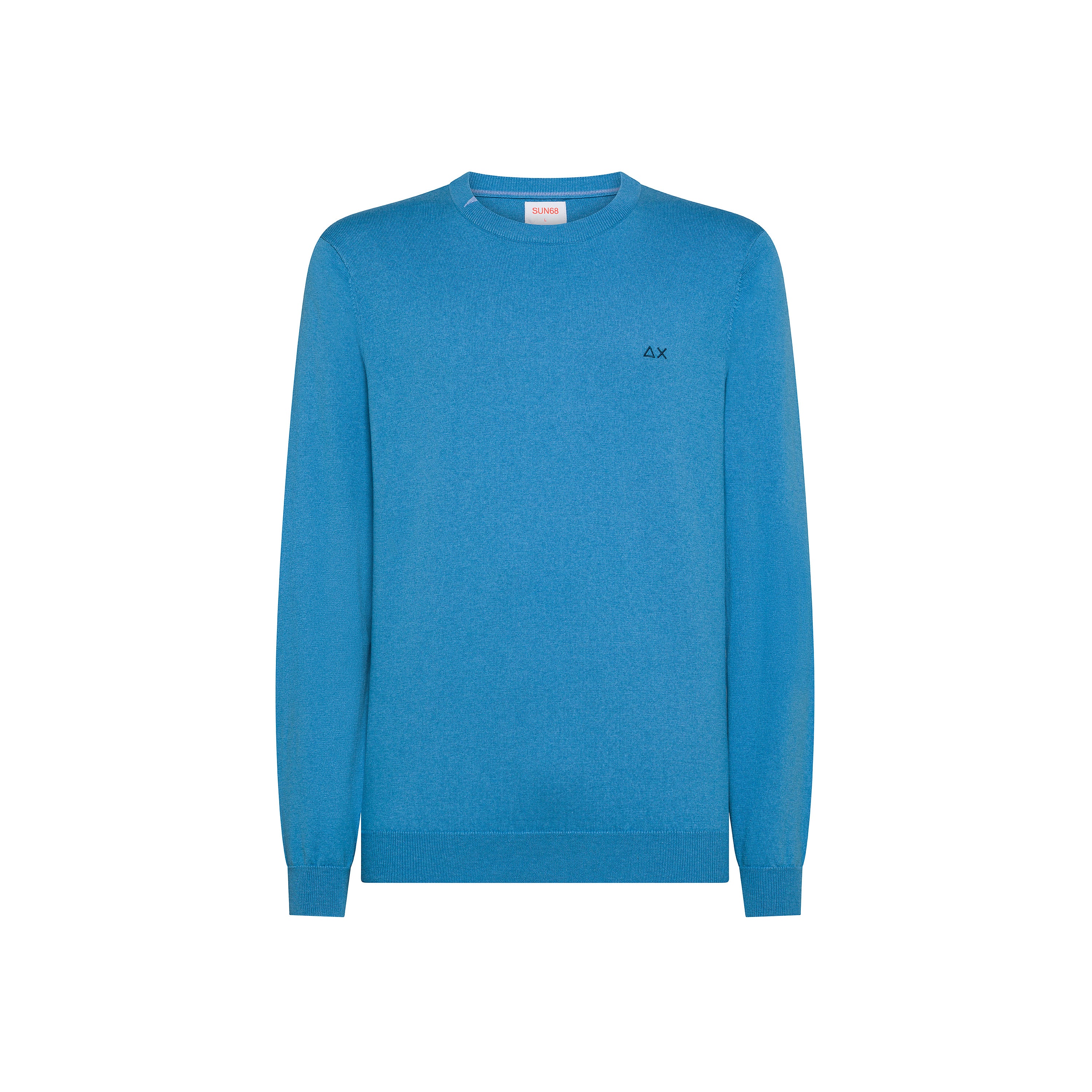 Maglione sky blue in Lana e Cotone