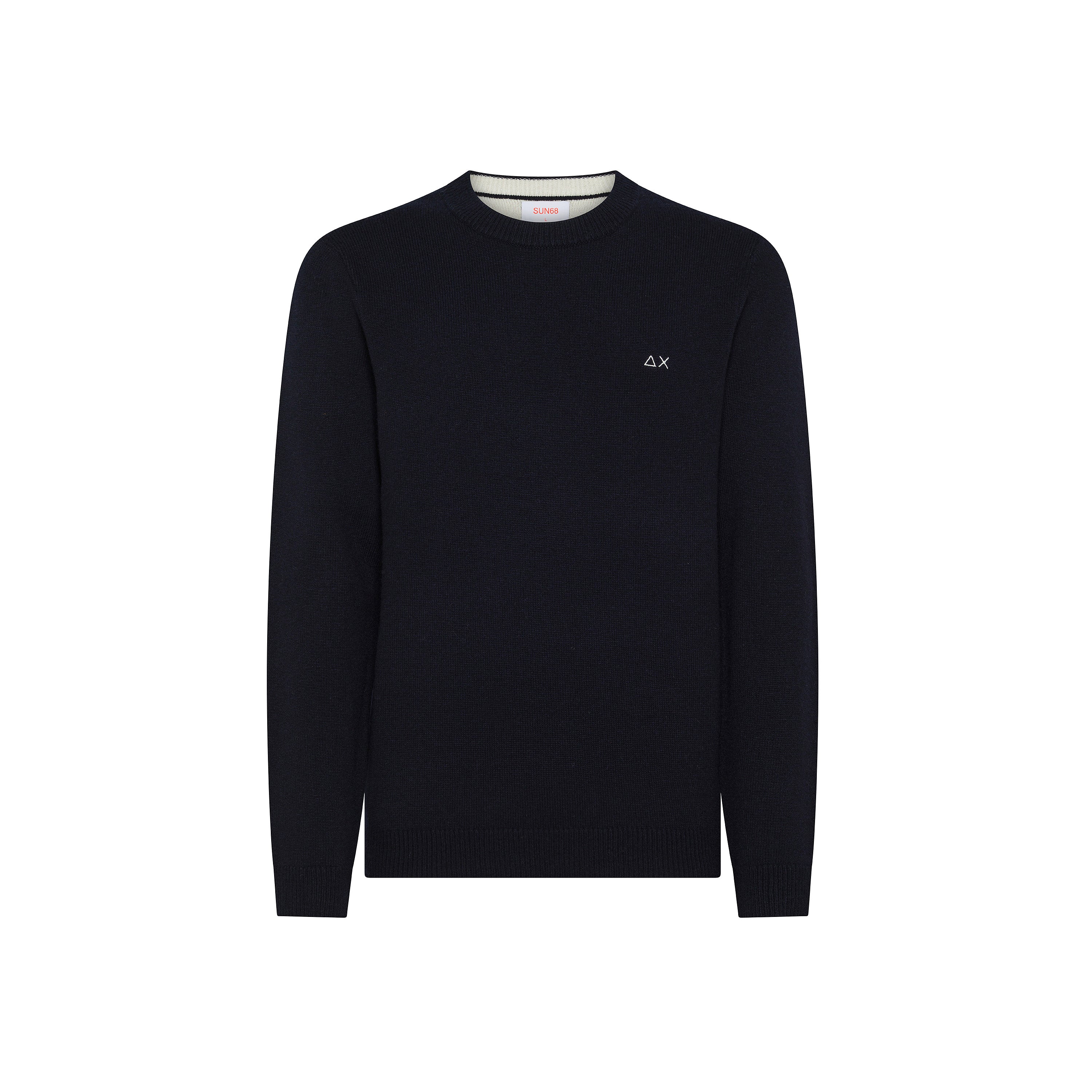 Maglia "Sweater Warm" Blu Navy in Lana e Cashmere