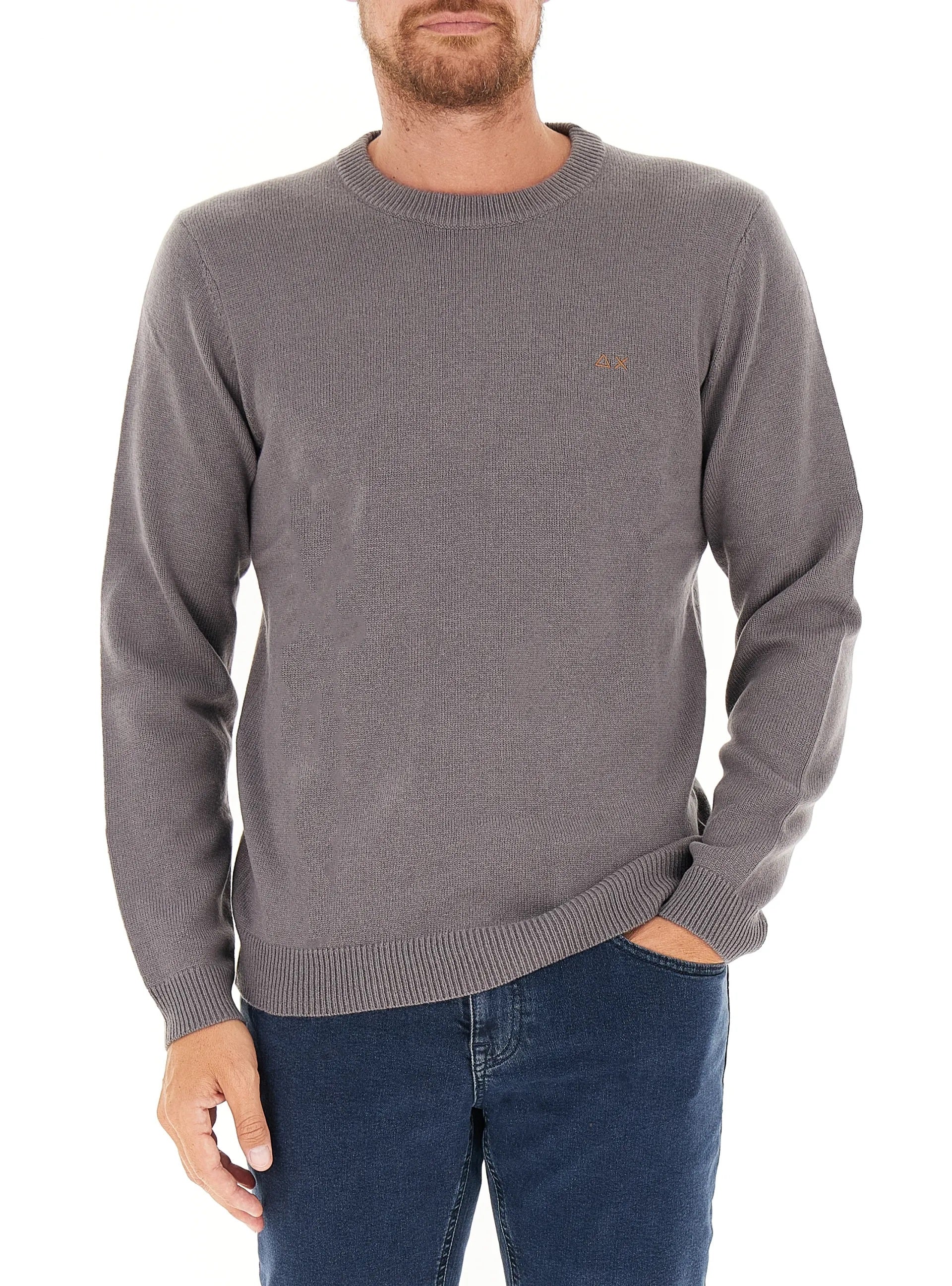 Maglia "Sweater Warm" grigia in Lana e Cashmere