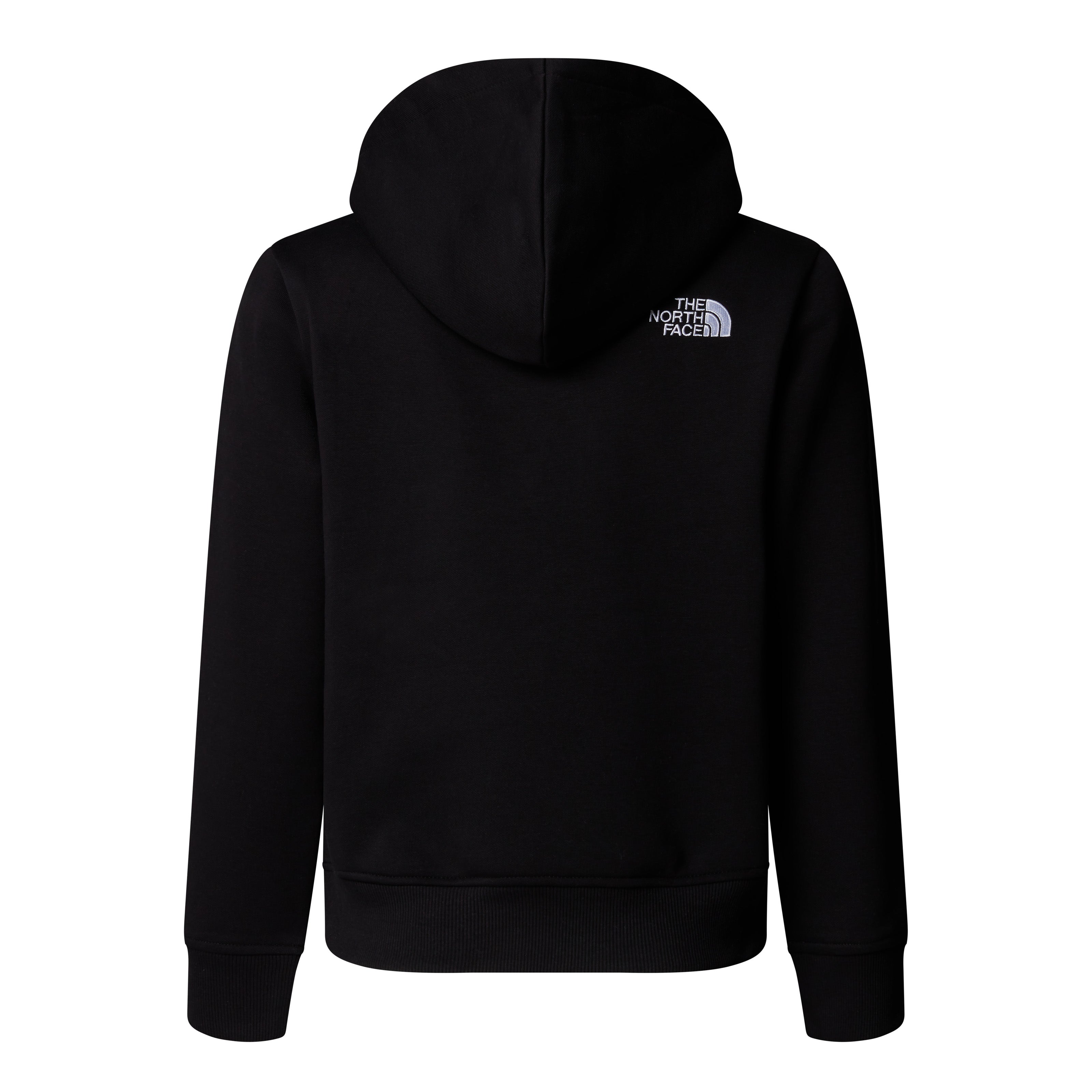 Felpa con Cappuccio "Drew Peak" nera con Logo bianco Ricamato