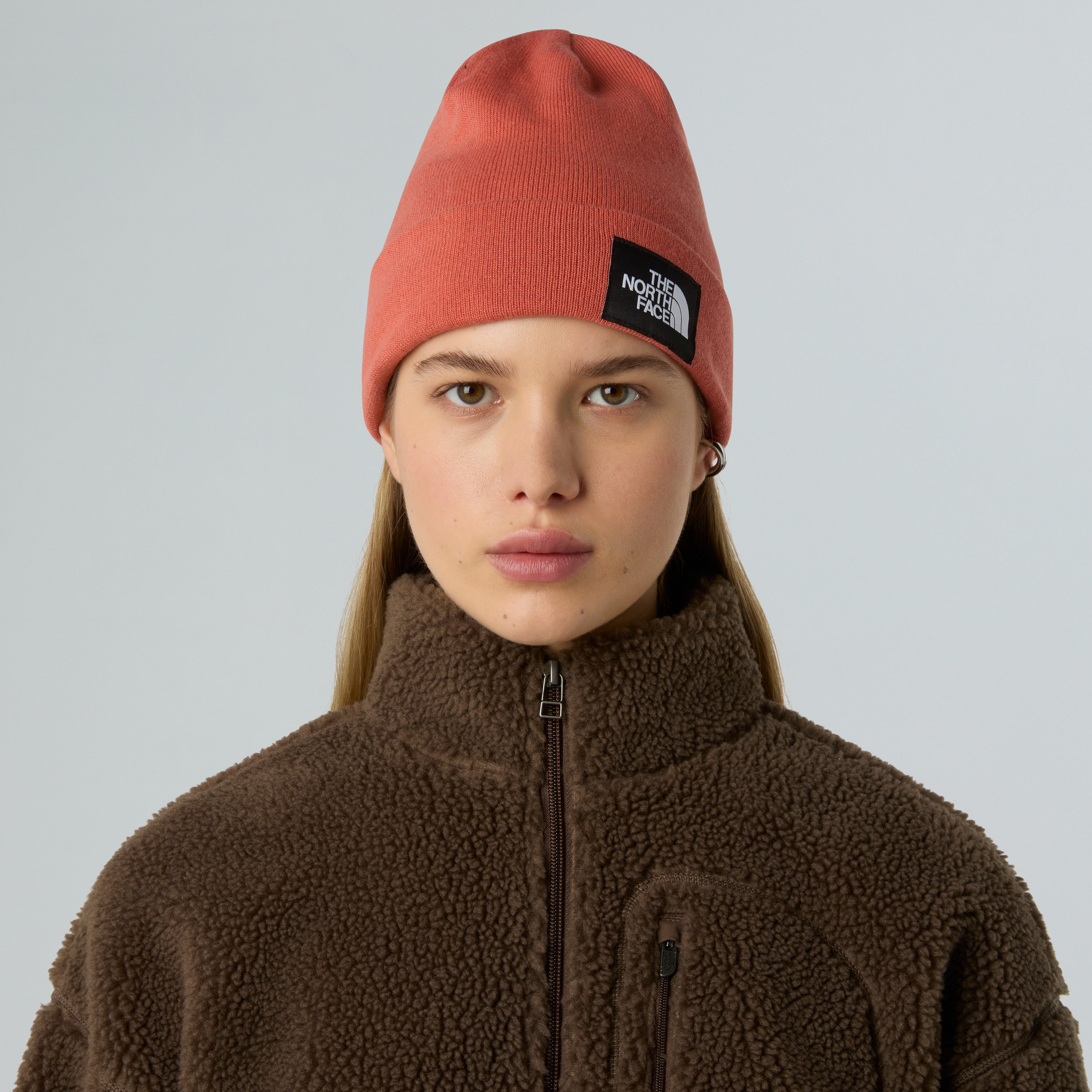 Cappello "Dock Worker Recycled Beanie" rosso marte in Maglia