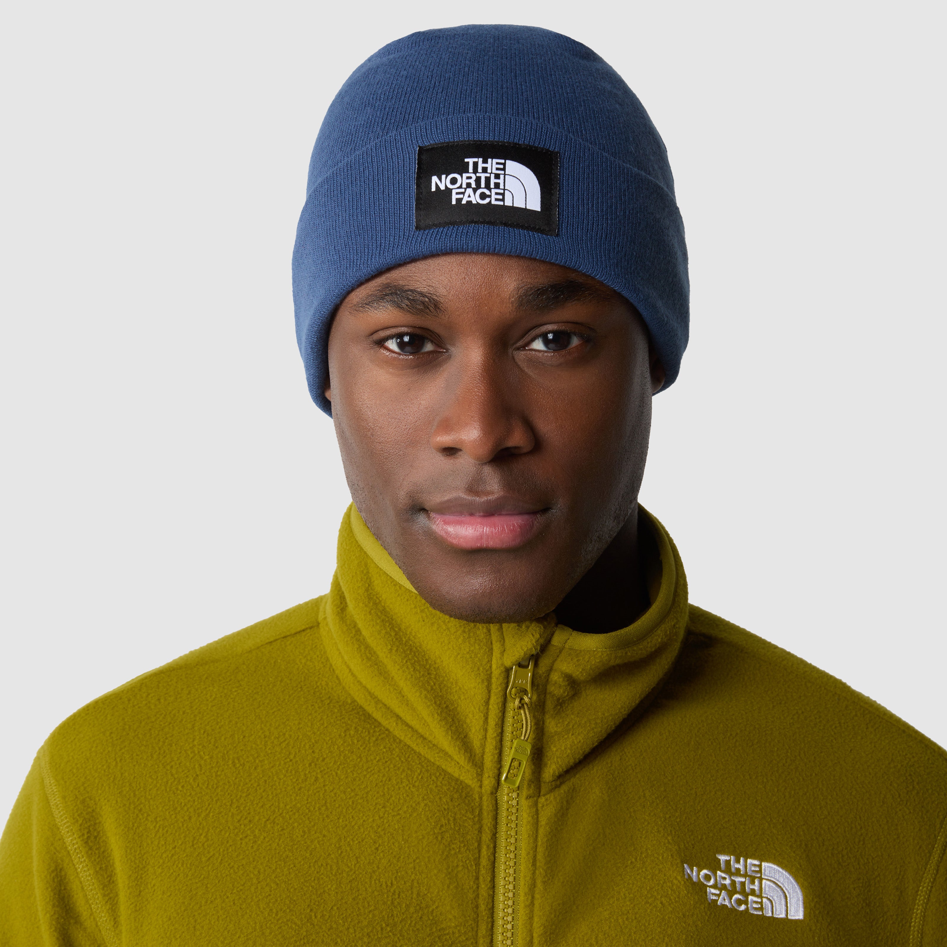Cappello "Dock Worker Recycled Beanie" blu ombroso in Maglia