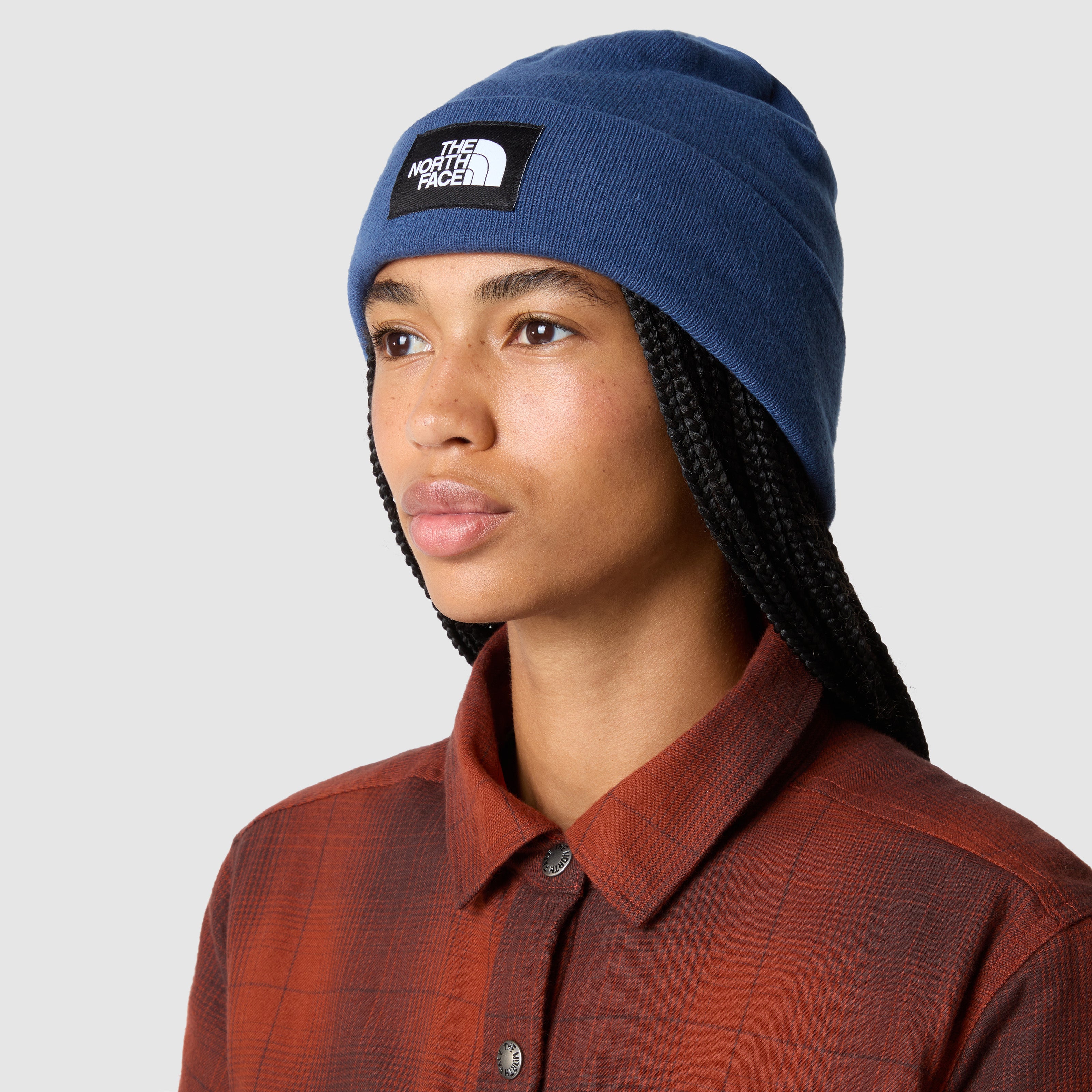 Cappello "Dock Worker Recycled Beanie" blu ombroso in Maglia