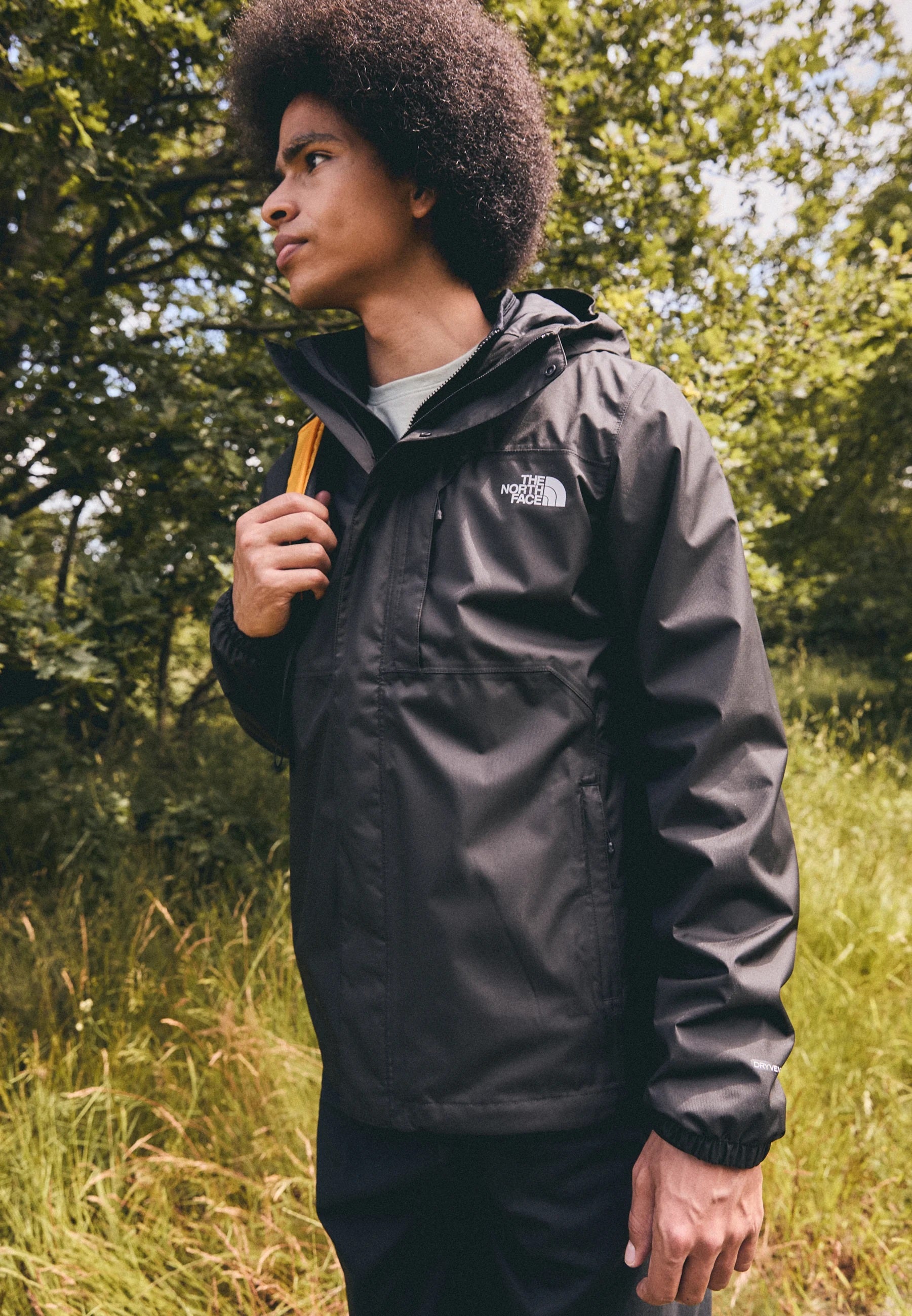 Giubbino Nero "Quest Triclimate Jacket" in Softshell Antivento