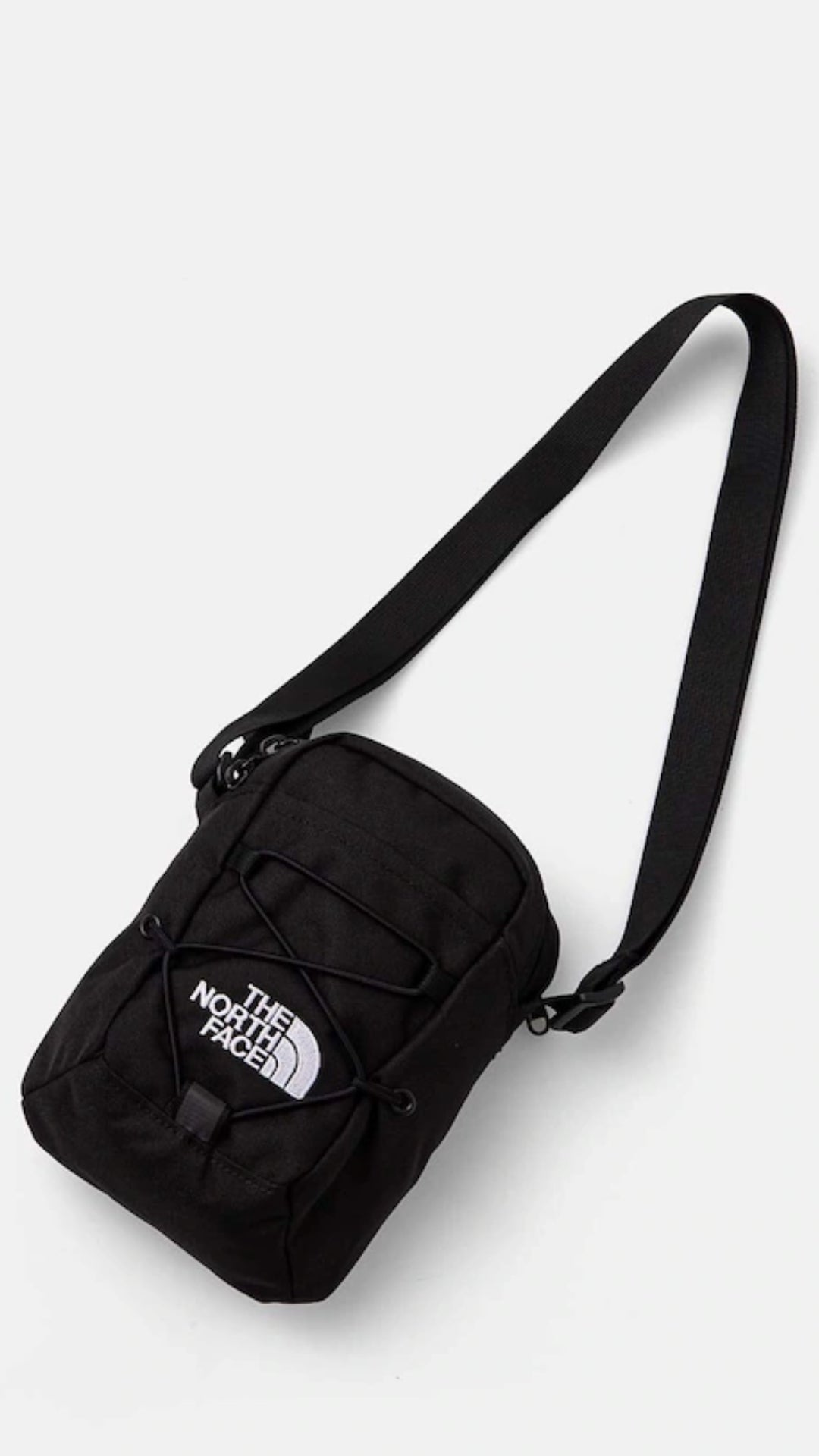 Borsa a tracolla nera "Jester Crossbody" in Tessuto Riciclato