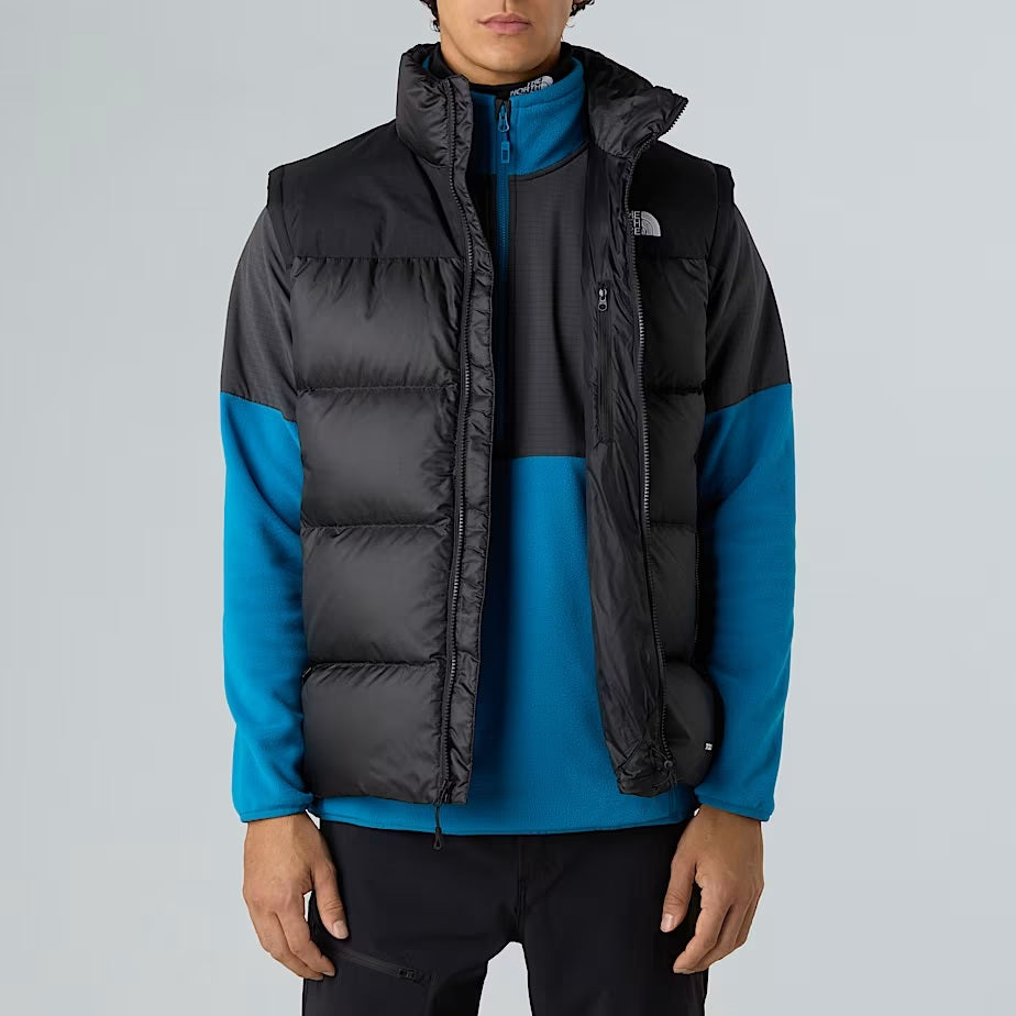 Gilet in piumino nero "Diablo 2.0" con Finitura Idrorepellente