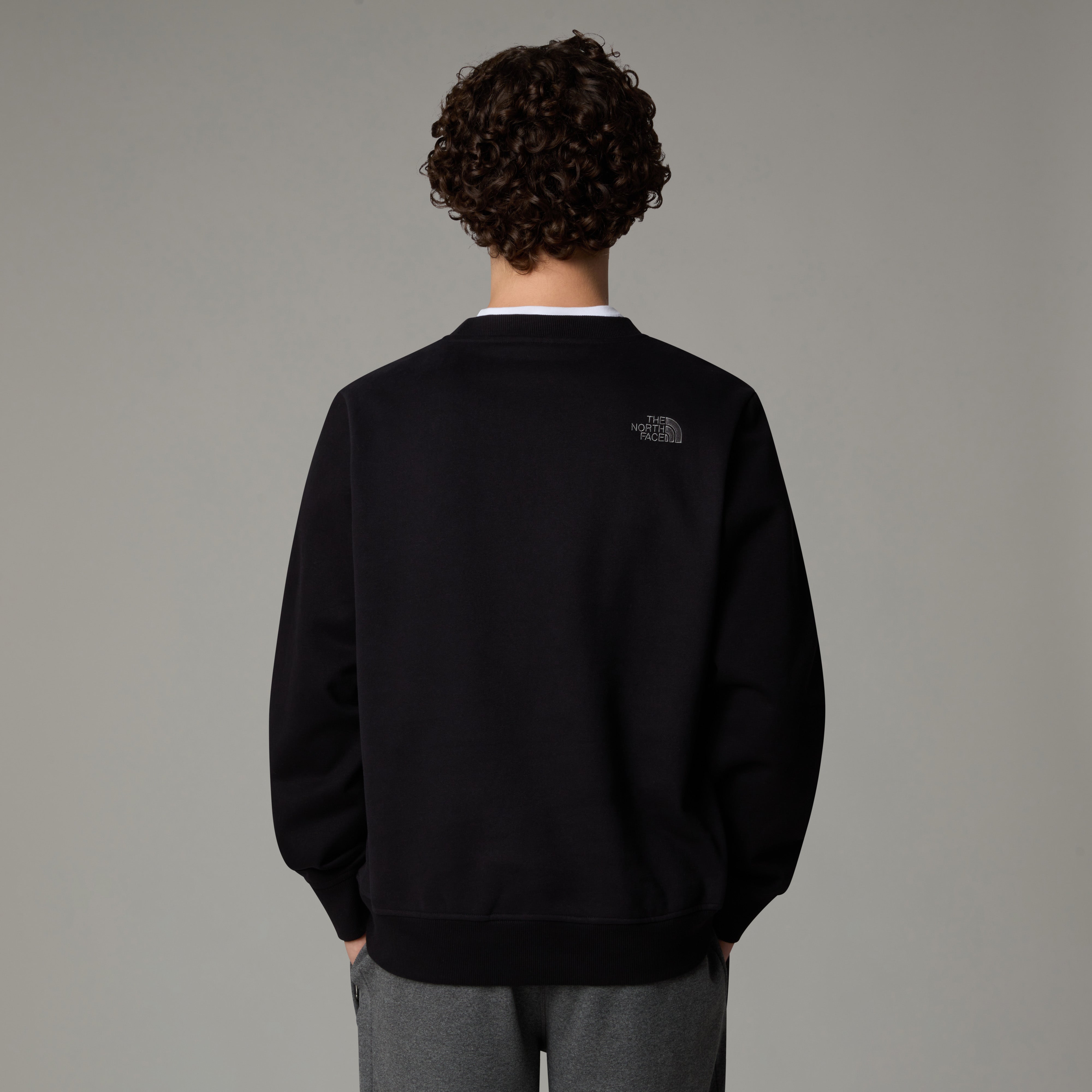 Felpa "Drew Peak" nera con Logo Ricamato