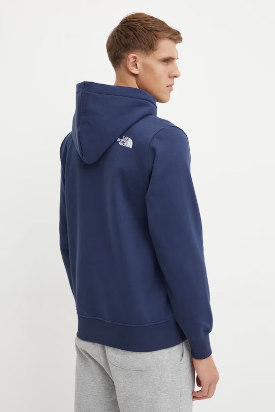 Felpa Uomo Blu Navy con Cappuccio "Drew Peak"