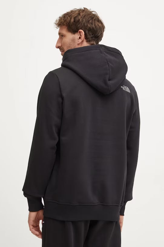 Felpa Uomo Nera con Cappuccio "Drew Peak"