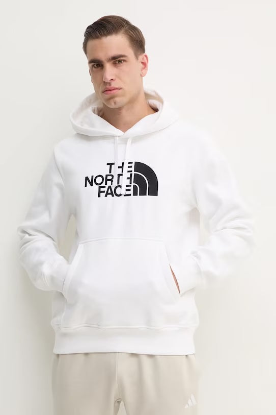 Felpa Uomo bianca con Cappuccio "Drew Peak"