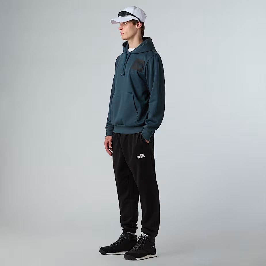 Felpa con cappuccio "Fine Hoodie" verde Deep Cypress con logo nero
