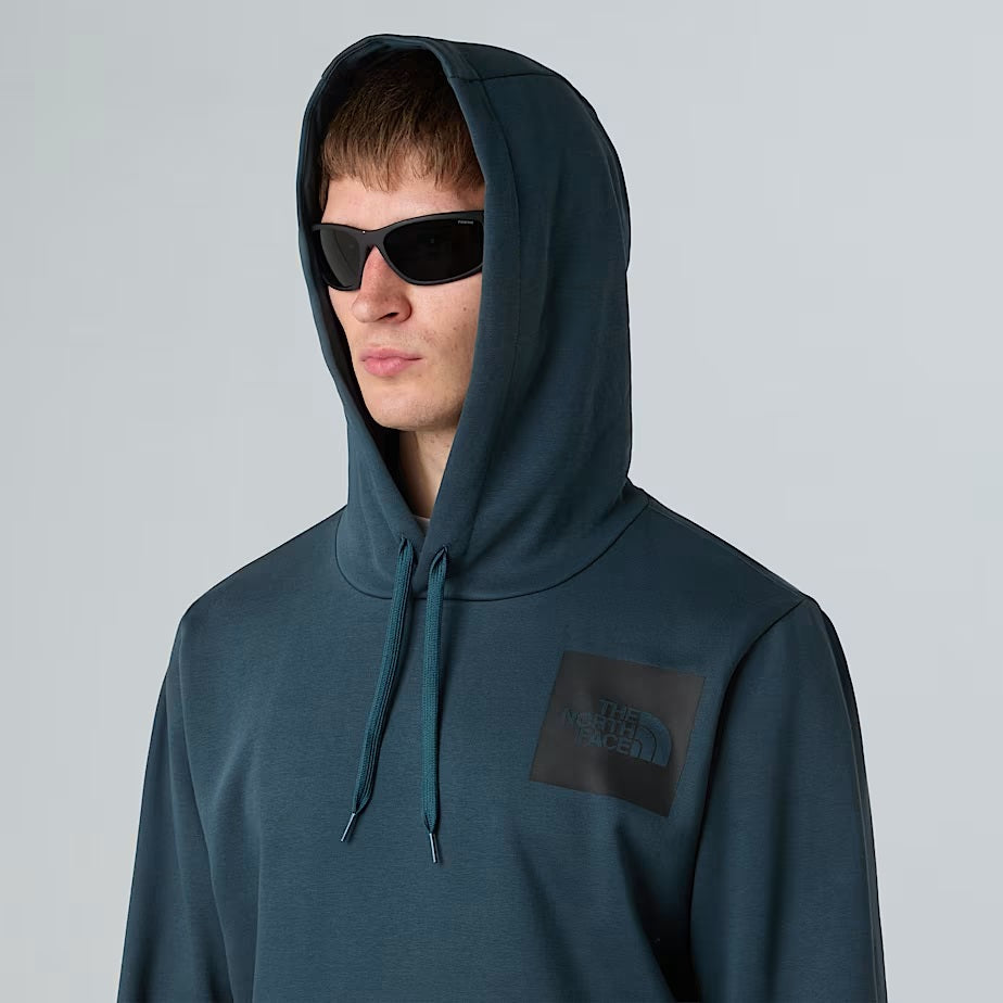 Felpa con cappuccio "Fine Hoodie" verde Deep Cypress con logo nero