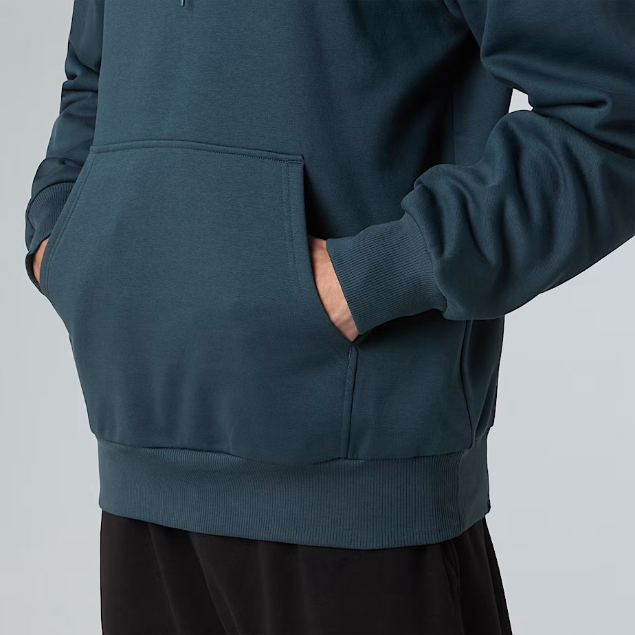 Felpa con cappuccio "Fine Hoodie" verde Deep Cypress con logo nero