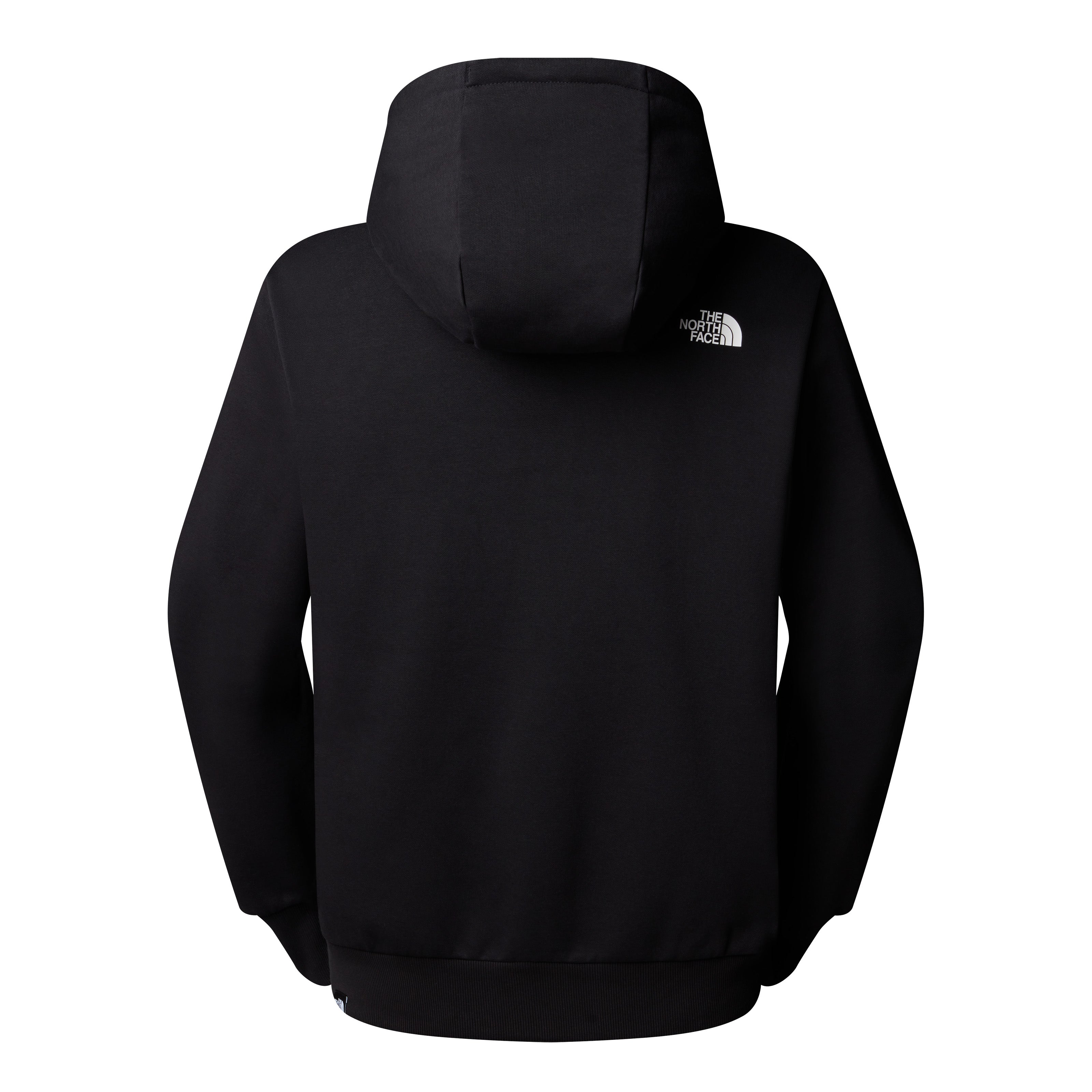 Felpa con cappuccio "Fine Hoodie" nera con logo The North Face