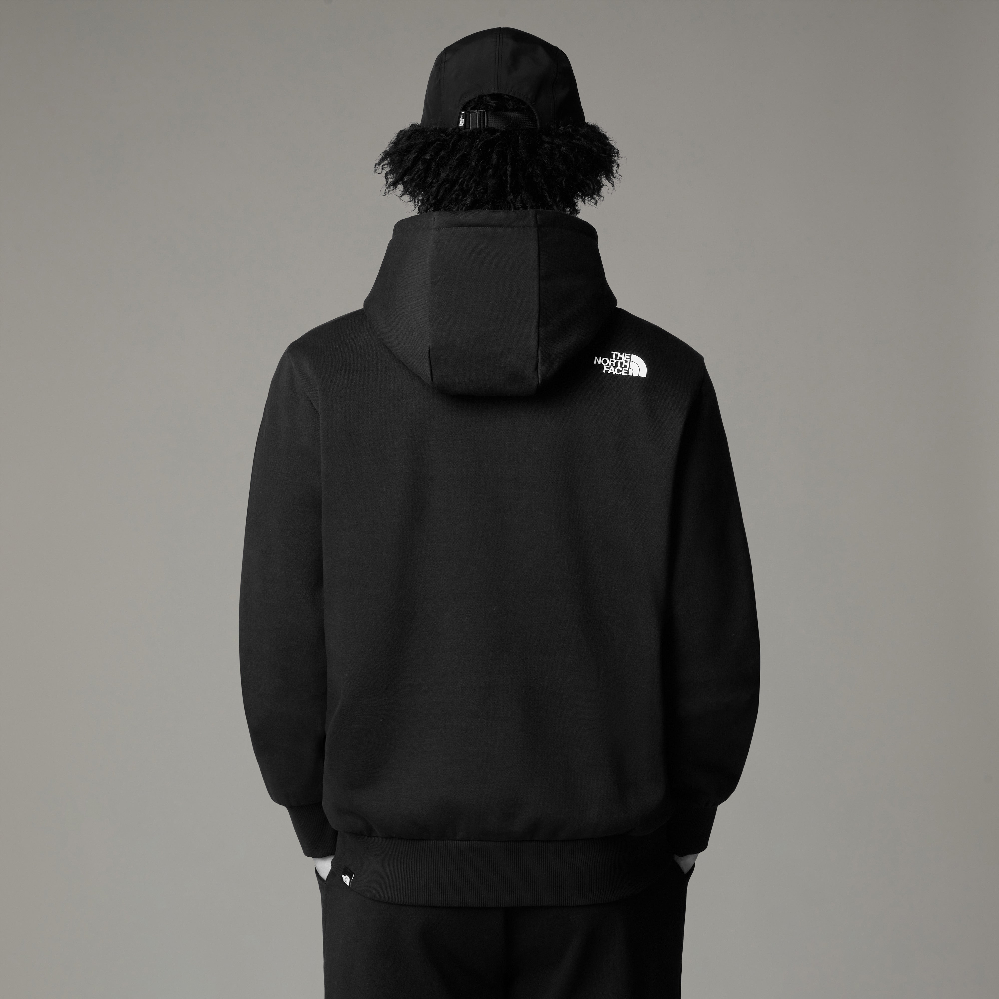 Felpa con cappuccio "Fine Hoodie" nera con logo The North Face