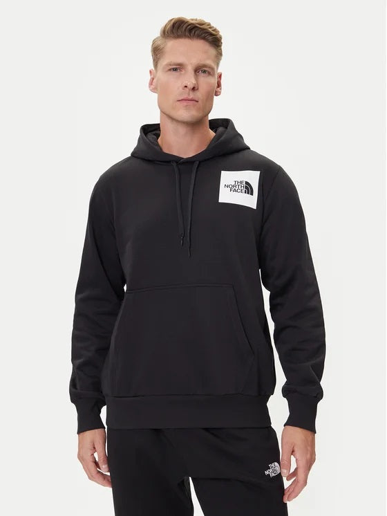 Felpa con cappuccio "Fine Hoodie" nera con logo The North Face