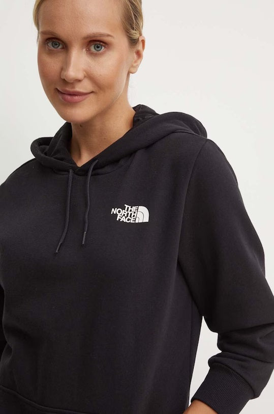 Felpa con cappuccio "Simple Dome Hoodie" nera in cotone