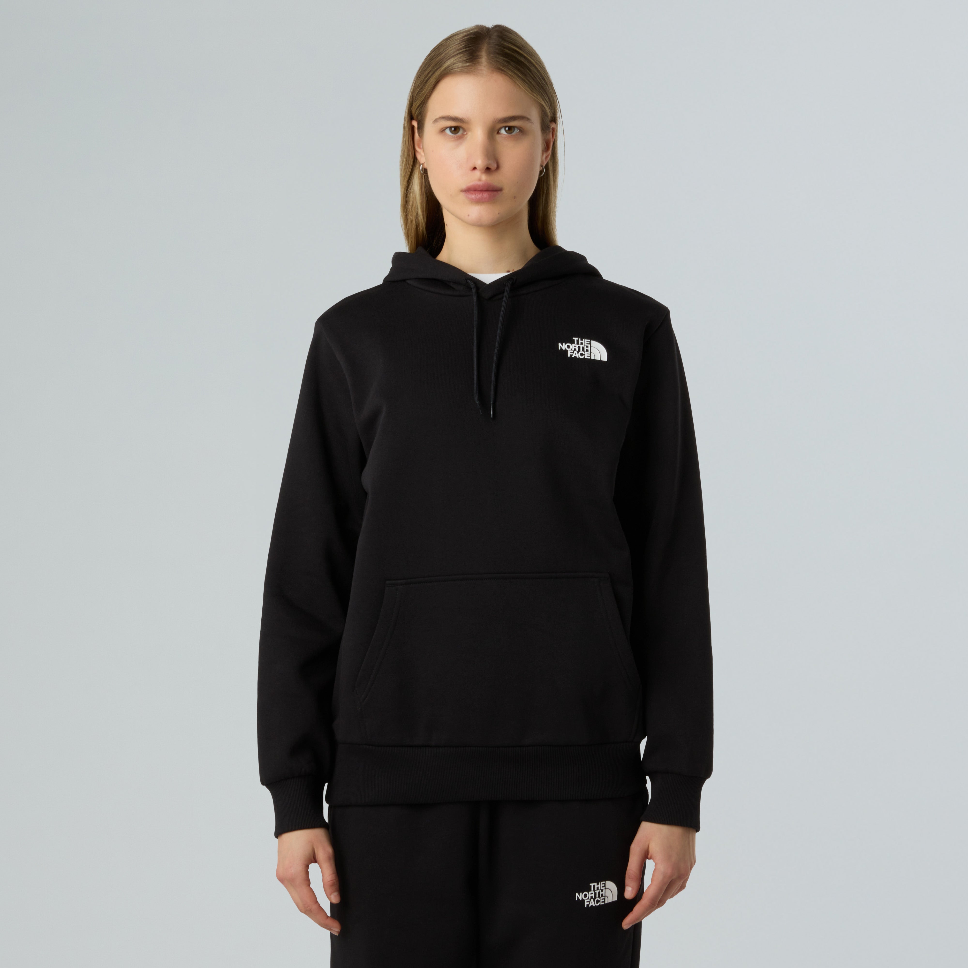 Felpa con cappuccio "Simple Dome Hoodie" nera in cotone