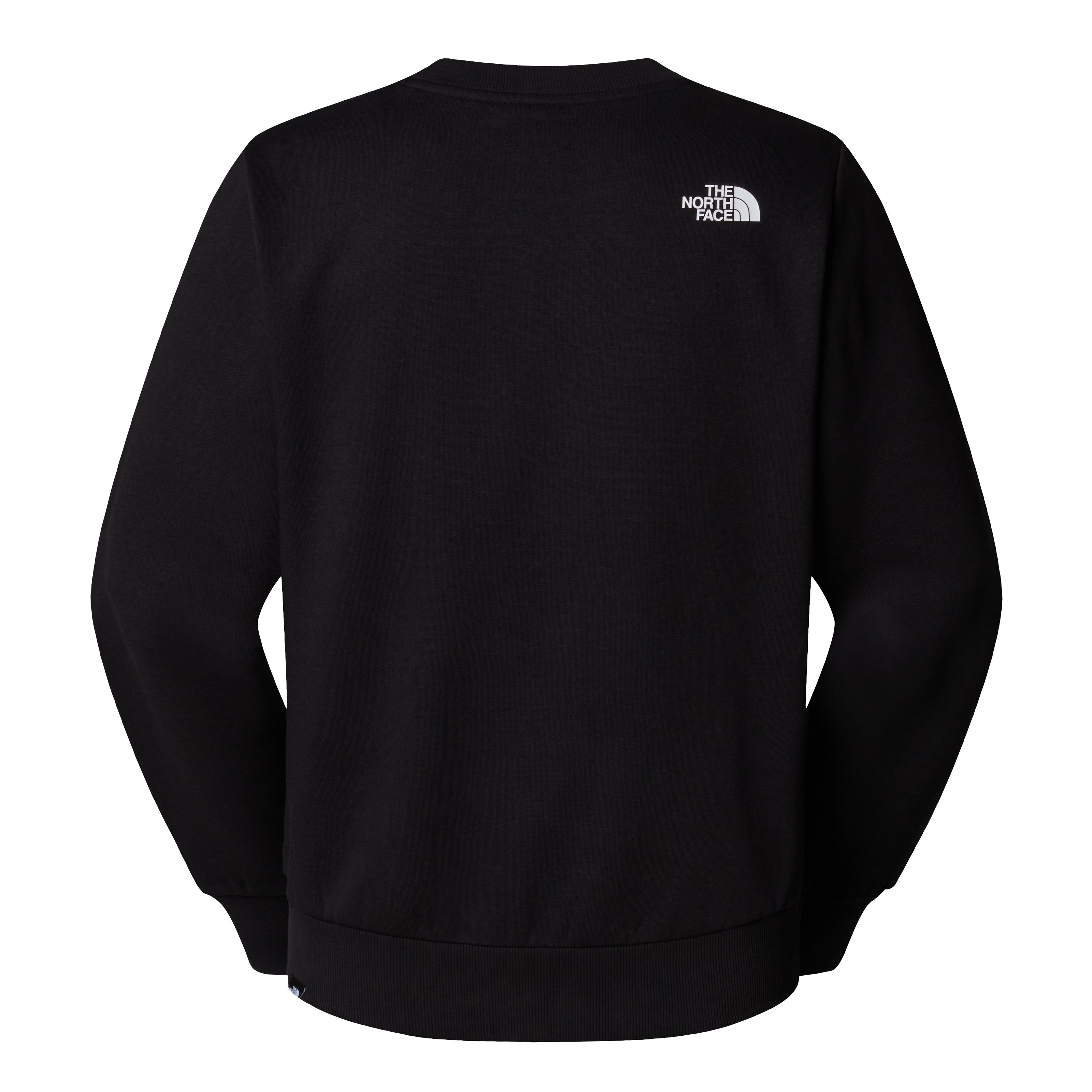 Felpa "Simple Dome" nera in cotone con logo The North Face